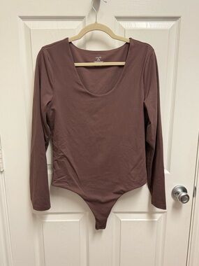 Nuuds Brown Longsleeve Bodysuit